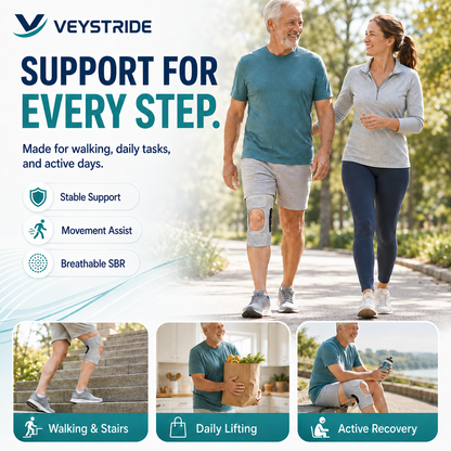 Spring Power Knee Booster,Spring Loaded Patella Support for Joint Pain Relief & Mobility
