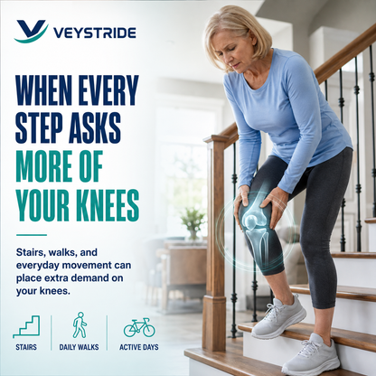 Spring Power Knee Booster,Spring Loaded Patella Support for Joint Pain Relief & Mobility